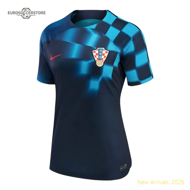 2022-2023 Croatia Away Fan Version Ladies Shirt Football Fan Apparel