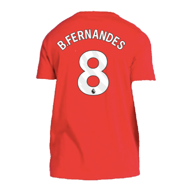 2024-2025 Man Utd DNA Tee (Red) (B.Fernandes 8) (Limited Edition)