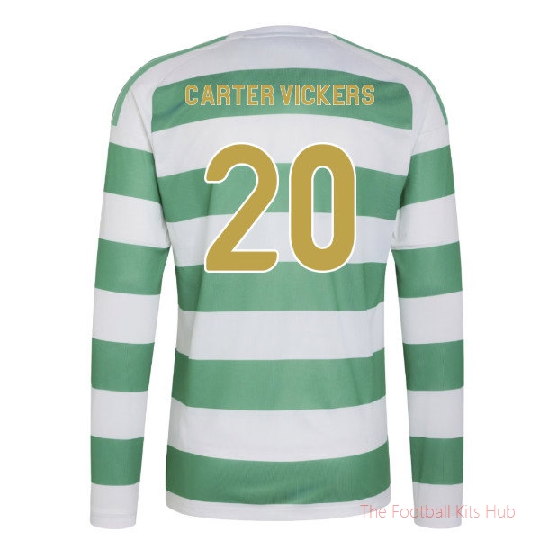 Celtic 2026-2027 Long Sleeve Home Shirt (Carter Vickers 20)