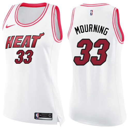 MIA White Nike M. Heat #33 NBA Jersey Basketball Jersey NBA Fan Apparel