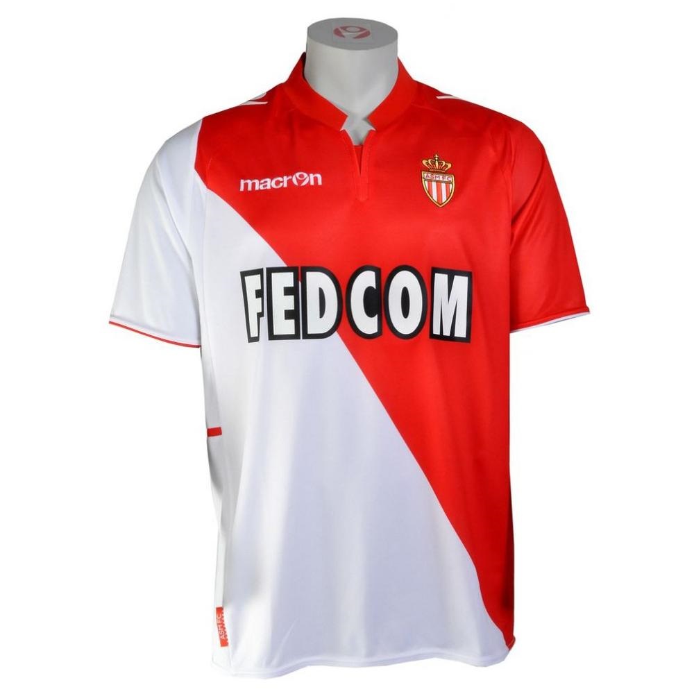 Advanced Fabric 13-14 AS Monaco FC 9 Falcao Home Soccer Jersey Shirt