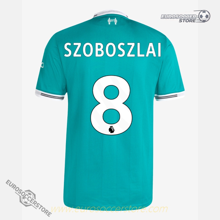 Liverpool 25-26 Third Jersey with SZOBOSZLAI 8 Printing (Player Version)