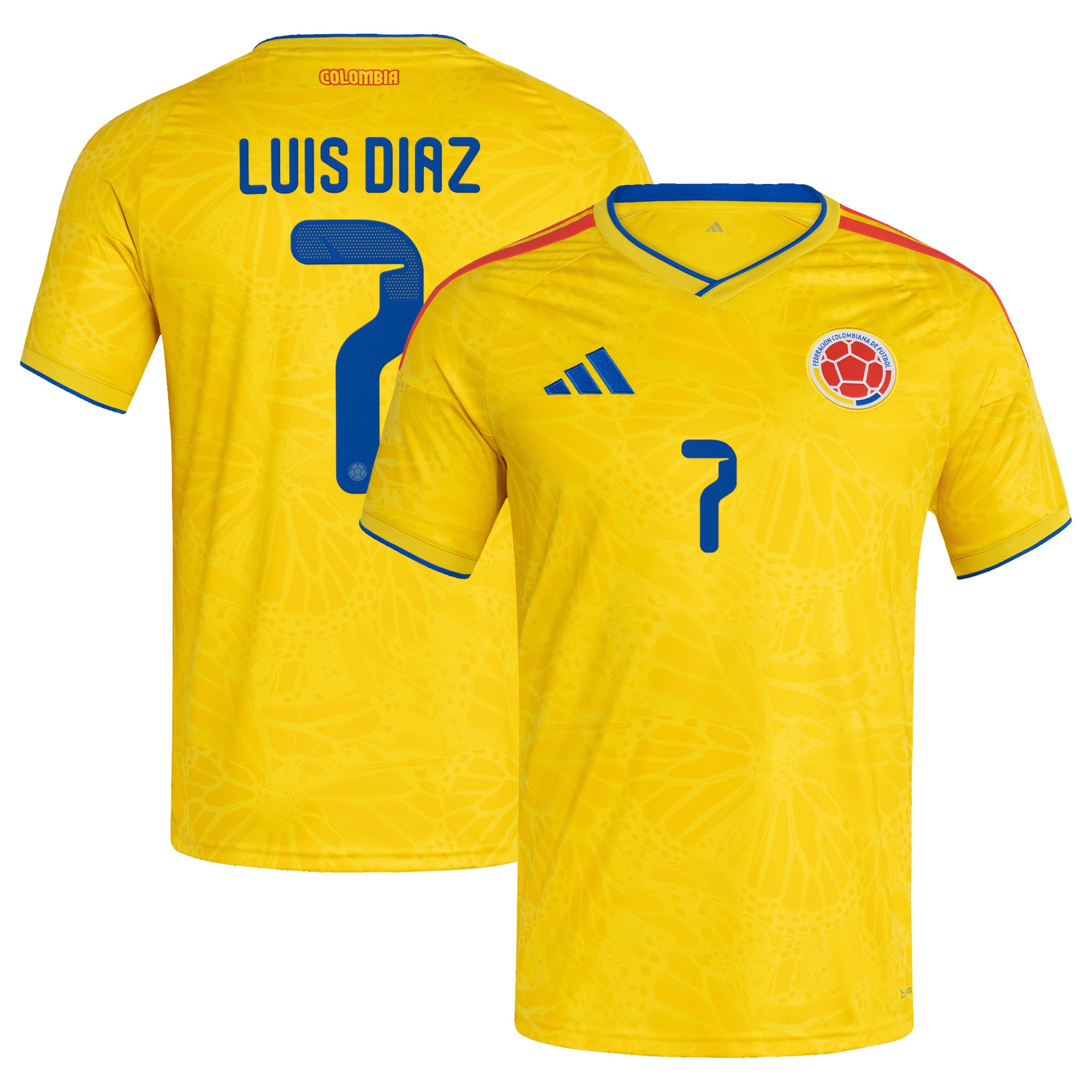 [JED] Youth Luis Diaz Colombia National Team 2026 Home Replica Jersey - Yellow