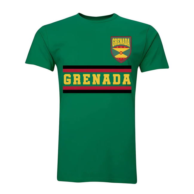 Exclusive-Design Match-Ready Grenada Core Football Country T-Shirt