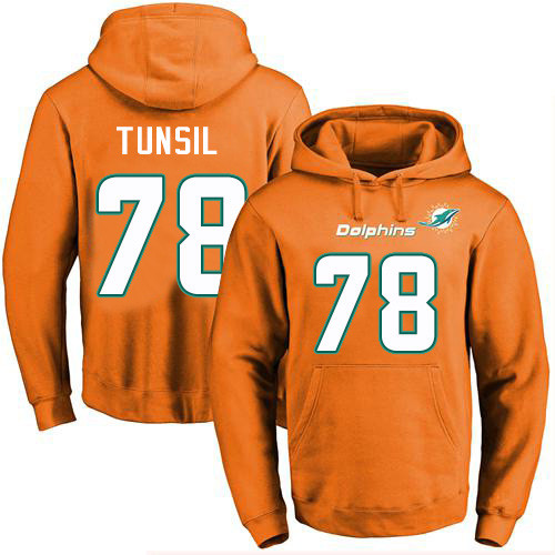 NFL M D Dolphins #78 Laremy Tunsil Orange Game Jersey - Authentic Q...