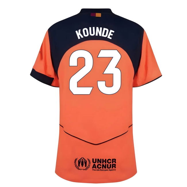 2025-2026 Barcelona Auth Third Shirt (Kounde 23) - Match Day Ready ...