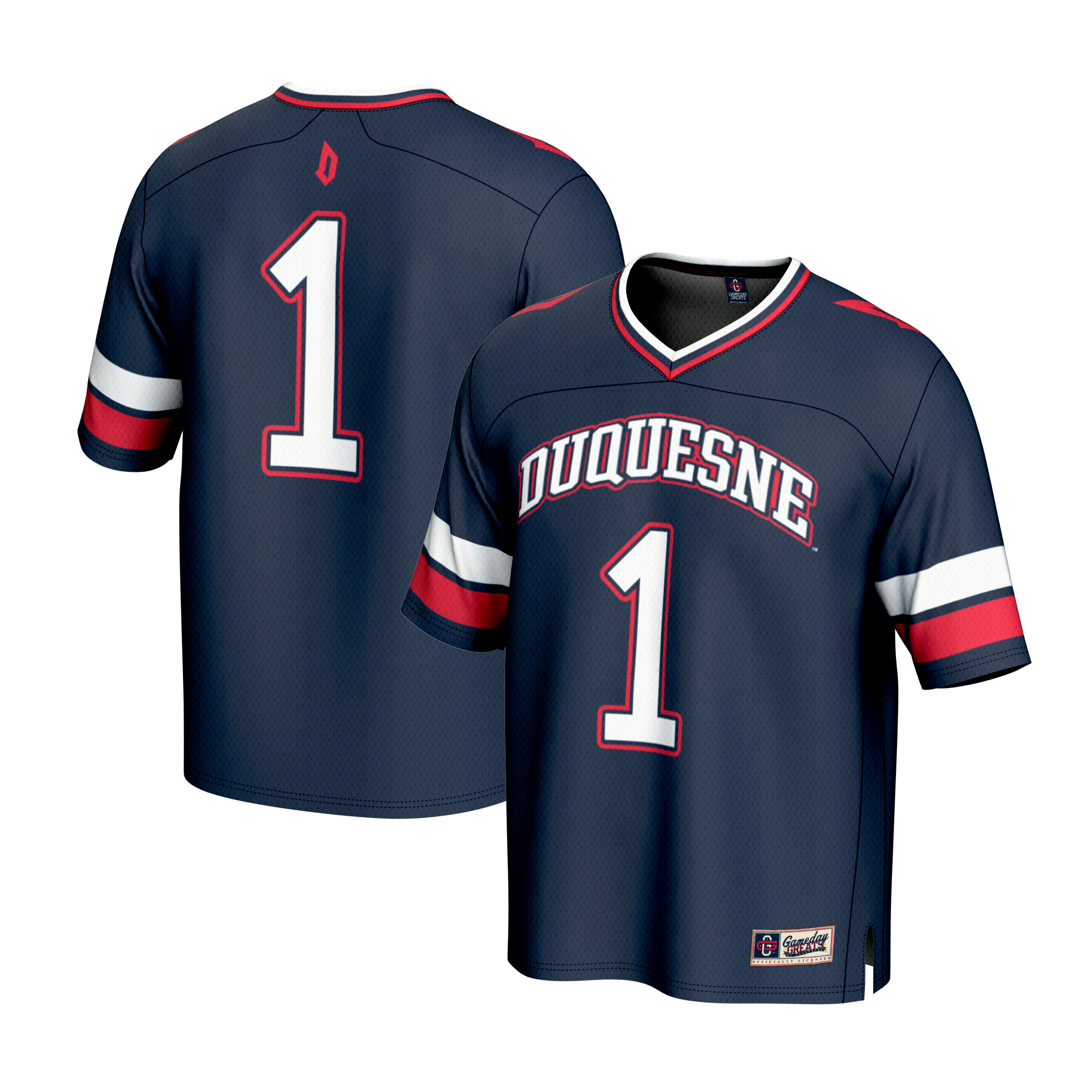 #1 Duquesne Dukes GameDay Greats?Youth Lightweight Collegiate Football Fashion 2026 Season Football Jersey - Navy