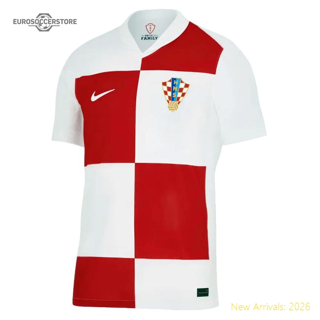 Top Croatia 2024-2025 Home Shirt (cro) Sleek Fashion-forward