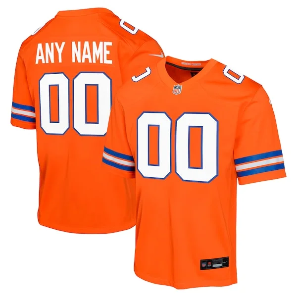 None Game NFL Jersey - Orange | High-Quality Football Apparel
