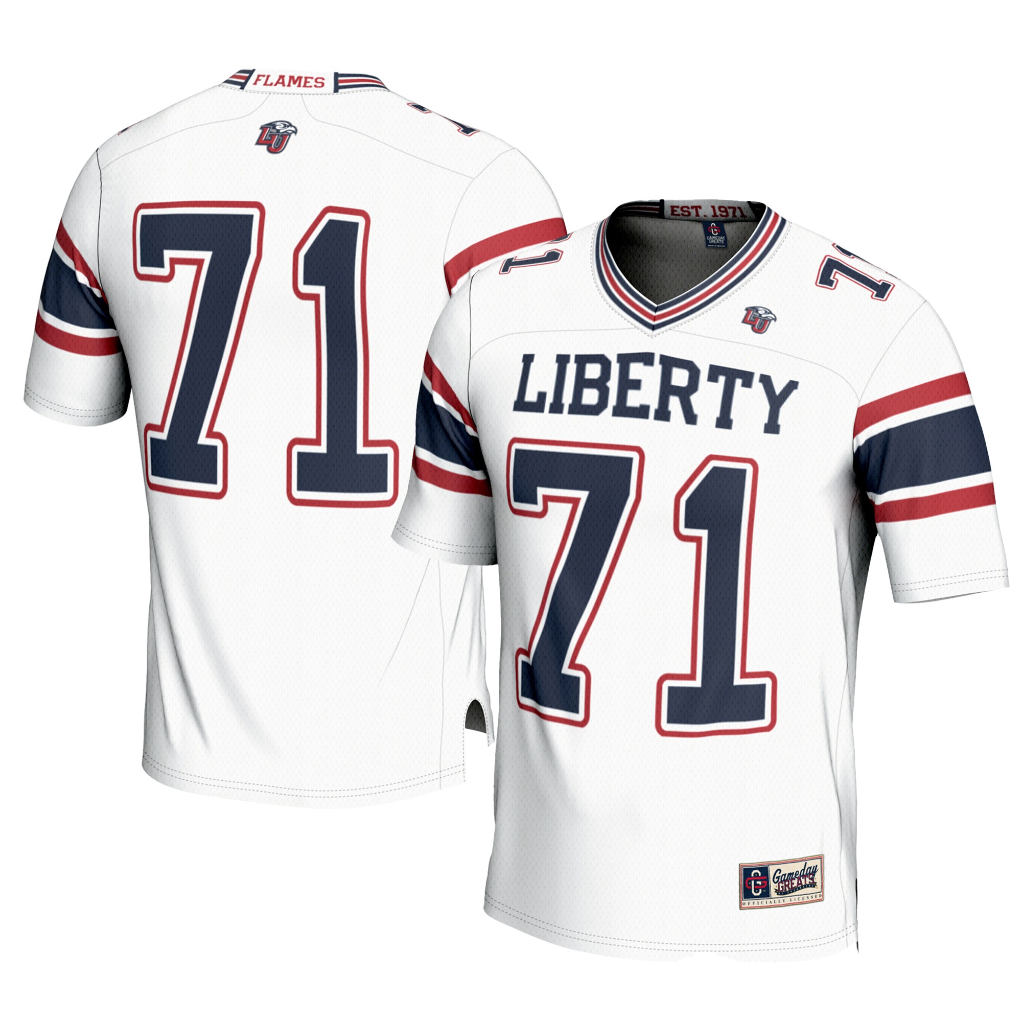 [DDG] Liberty Flames GameDay Greats Youth Football Jersey - White