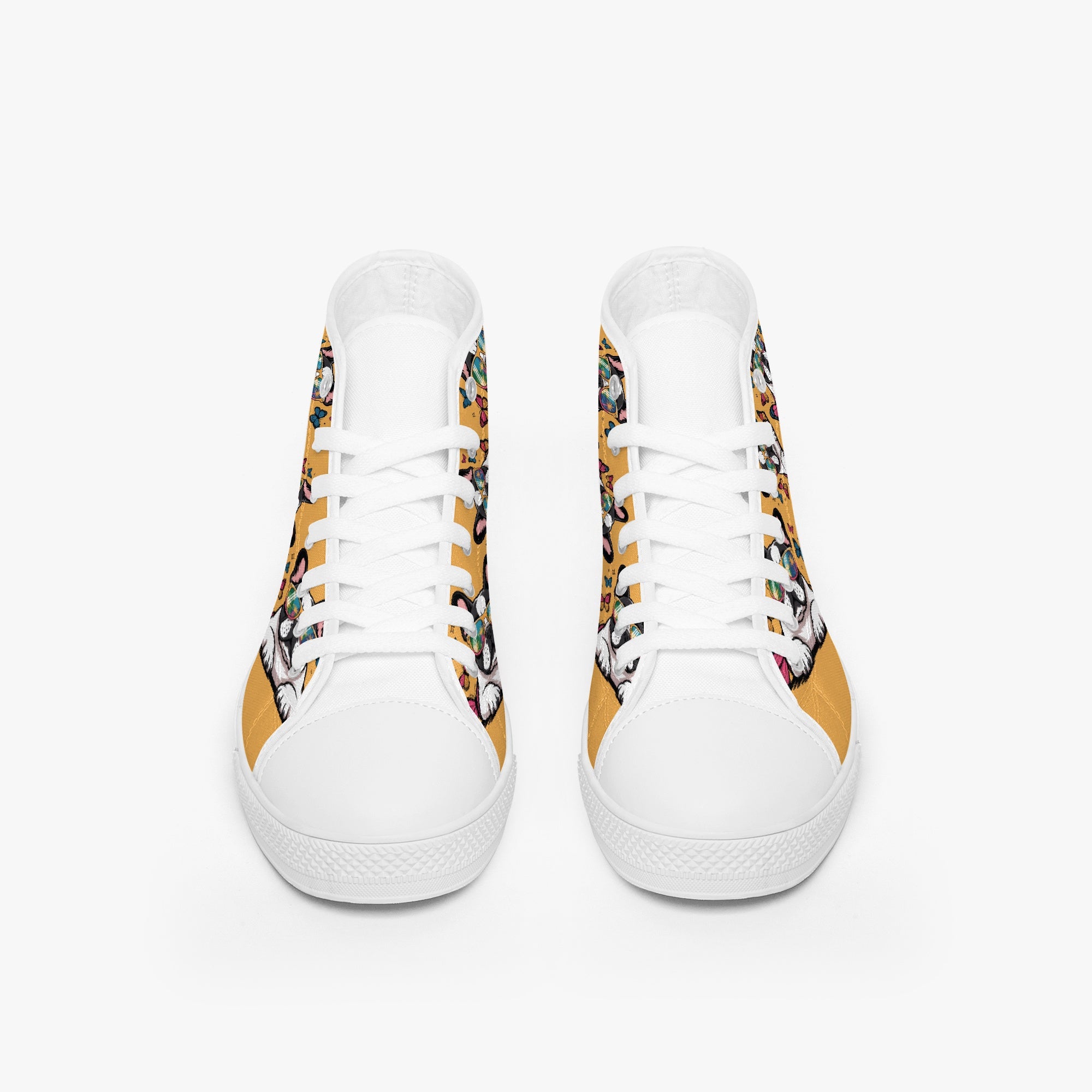 Georgette - Dog Owner Classic High-top Canvas Shoes Casual Wear