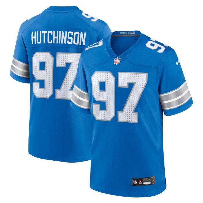 None Men's DET Lions Classic Top-Grade Jersey Football Apparel