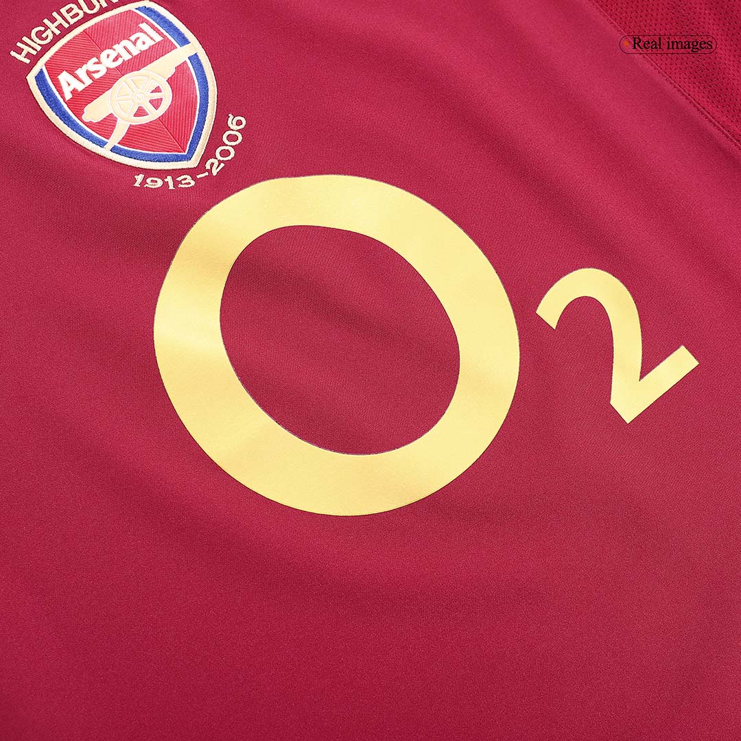 Retro HENRY #14 2005/06 Arsenal Home  Soccer Jersey Authentic Kit