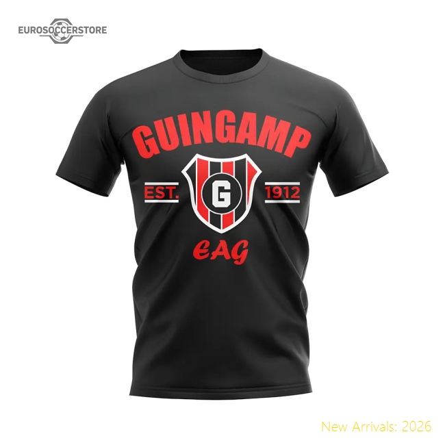 High-Quality Guingamp Established Football T-Shirt (Black)