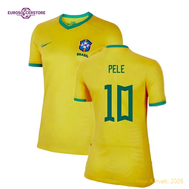 2023-2024 Brazil Home Fan Version Ladies Shirt Soccer Wear