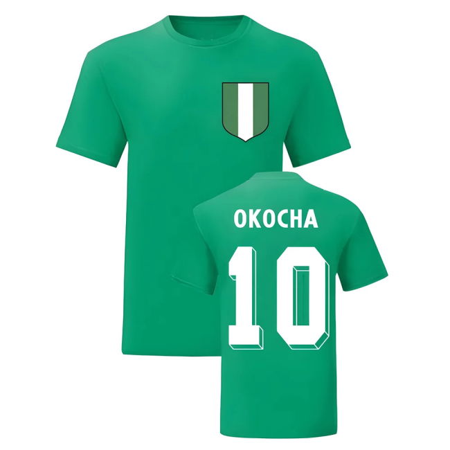 Exclusive-Design Jay Jay Okocha Nigeria National Hero Tee (Green)