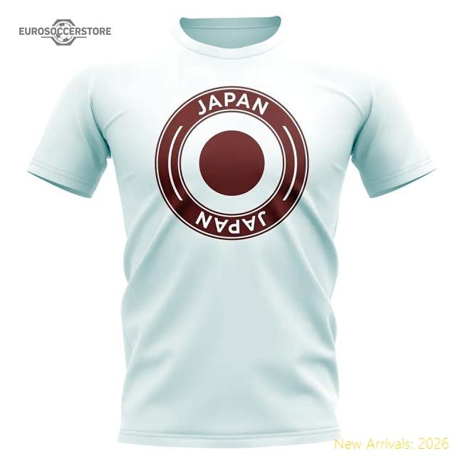 Samurai Blue Football Badge T-shirt (white) - World Cup Edition