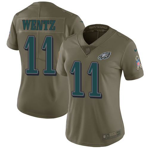 Premium NFL PHI Eagles #11 Carson Wentz Team Color Limited Jersey