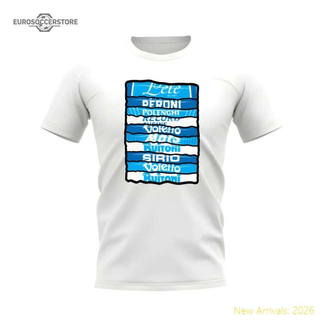 Partenopei Shirt Sponsor History T-shirt (white) - Official Design