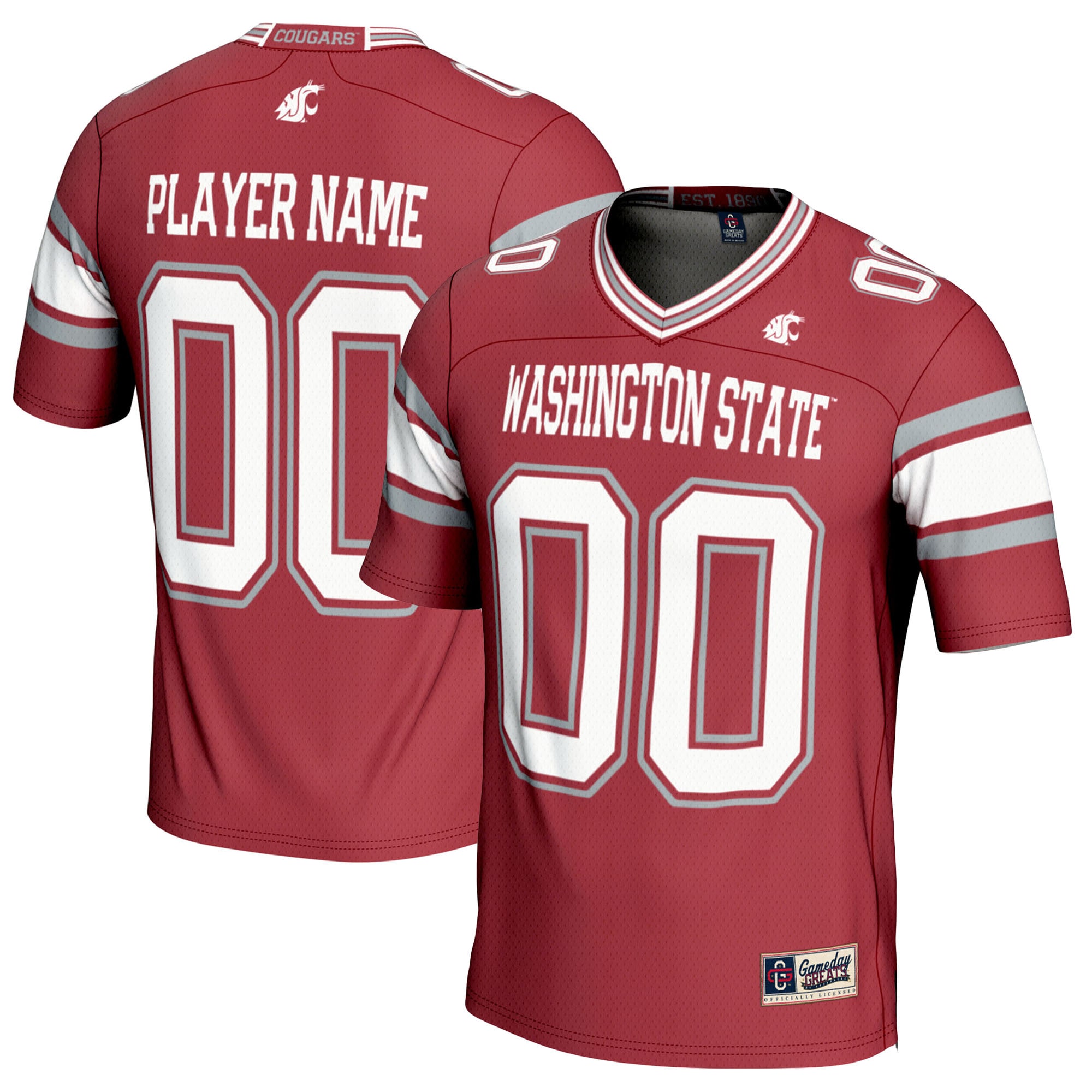 [NJP] Washington State Cougars GameDay Greats NIL Pick-A-Player Football Jersey - Crimson
