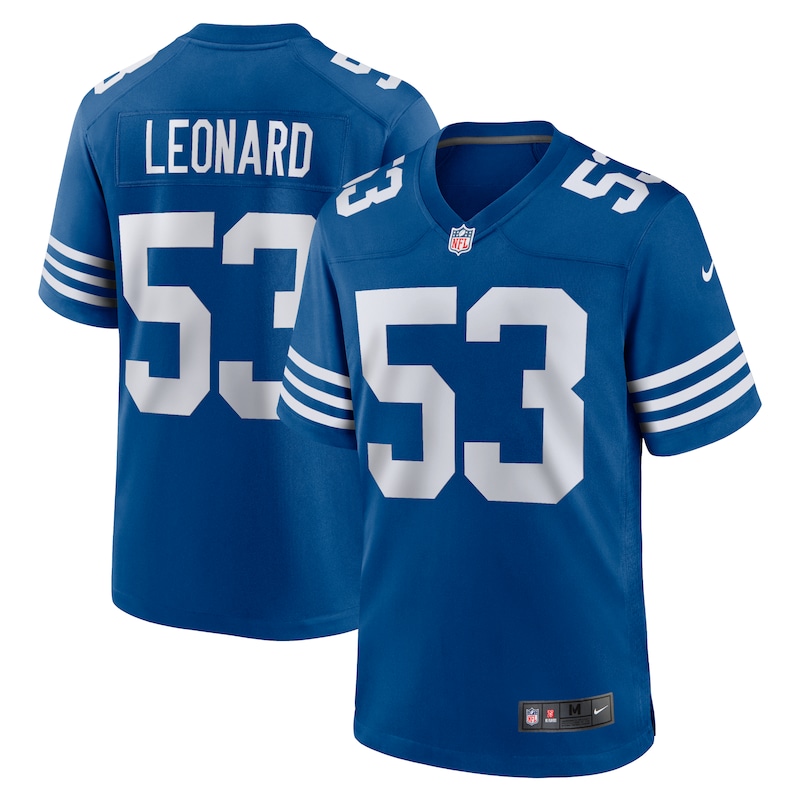 None Shaquille Leonard Indianapolis Colts Sleek Replica Jersey
