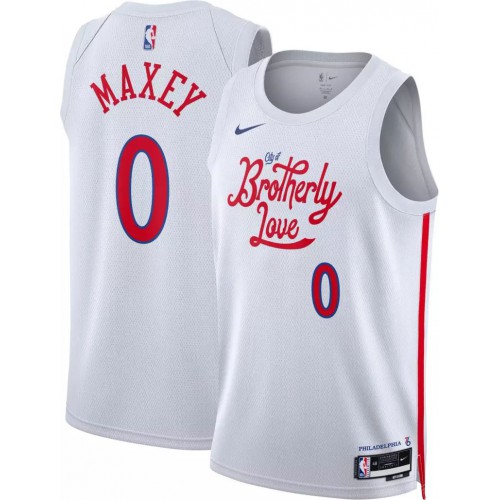76ers White Philadelphia 76ers #0 Nike Jersey - NBA Fan Apparel