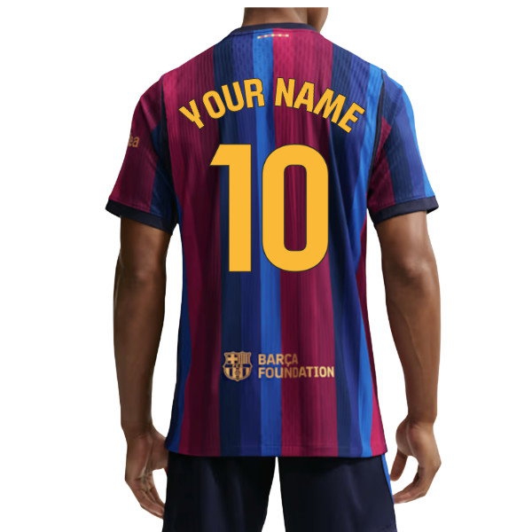 [DDJ] 2026-2027 Barcelona Authentic Aero-Fit Match Home Shirt (Your Name)