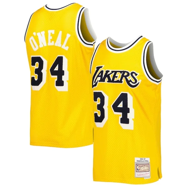 Shaquille O'Neal LAL Swingman Jersey - premium modern - Yellow