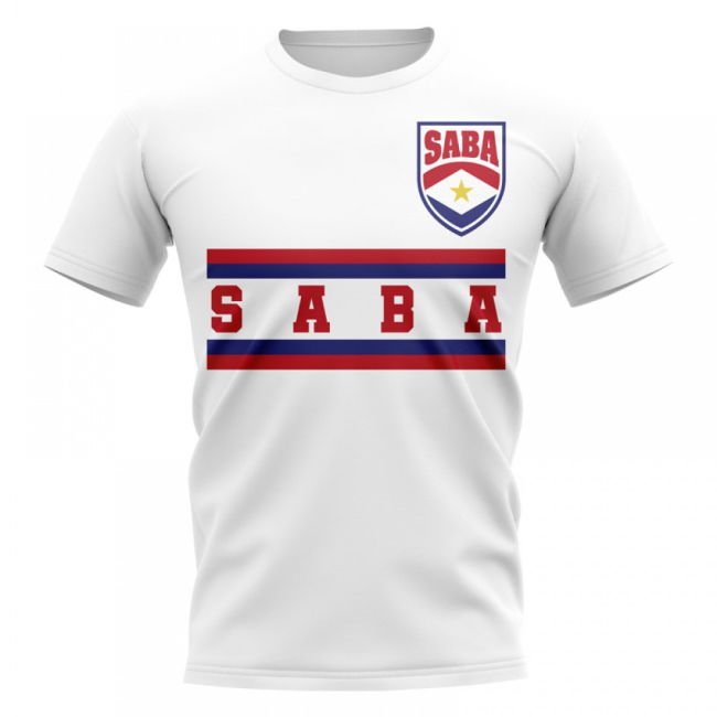 Match-Ready Saba Core Football Country T-Shirt (White) Climate-Control