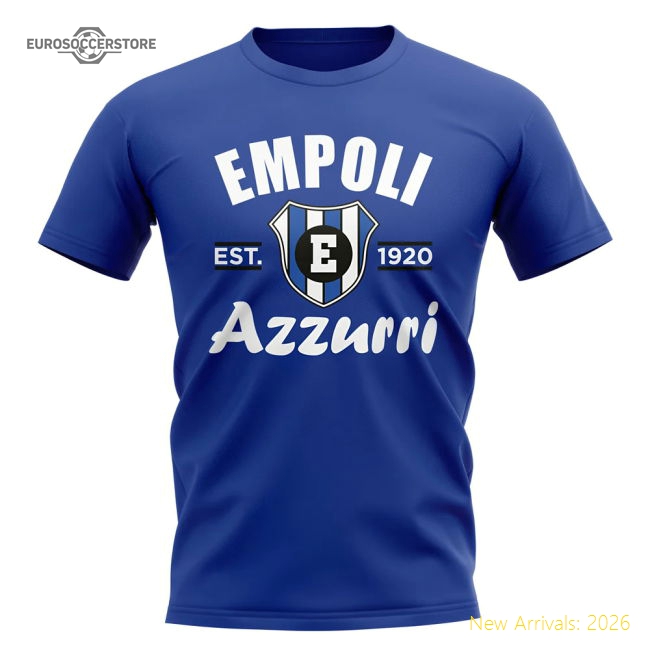 Empoli Established Football Fan T-shirt (blue) - Excellent Value