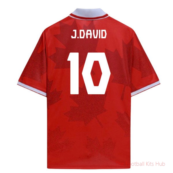 Performance Stadium Canada World Cup Football Shirt (J.David 10)