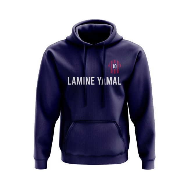 Lamine Yamal Barcelona Number Hoody (Nav - Football - Official- FanLove