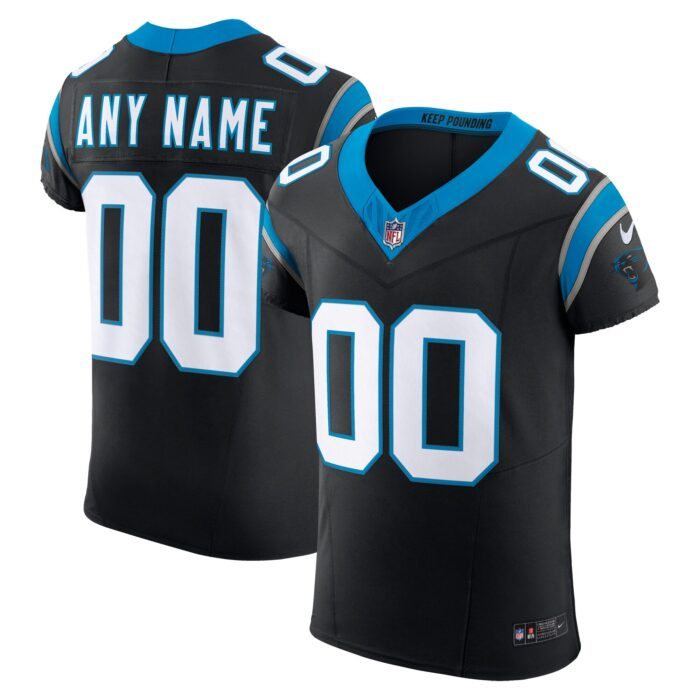 None Men's Team Captain CAR Panthers Official Jersey Game Day Wear