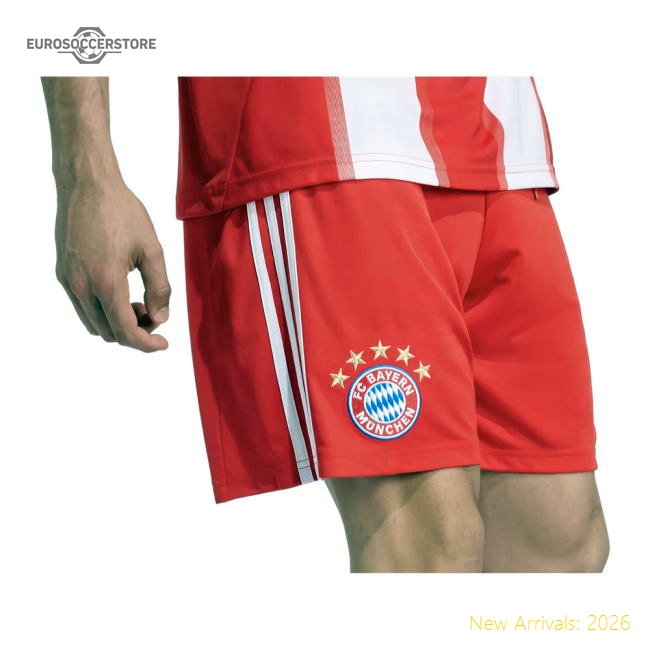 Official Fan-Favorite 2025-2026 Bayern Munich Home Shorts (Red)