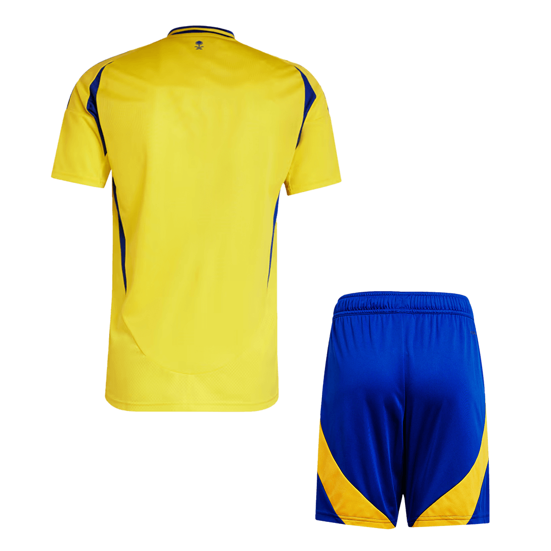 Al Nassr Home  Soccer Jersey Kit(Jersey+Shorts) 2024/25 Authentic Kit