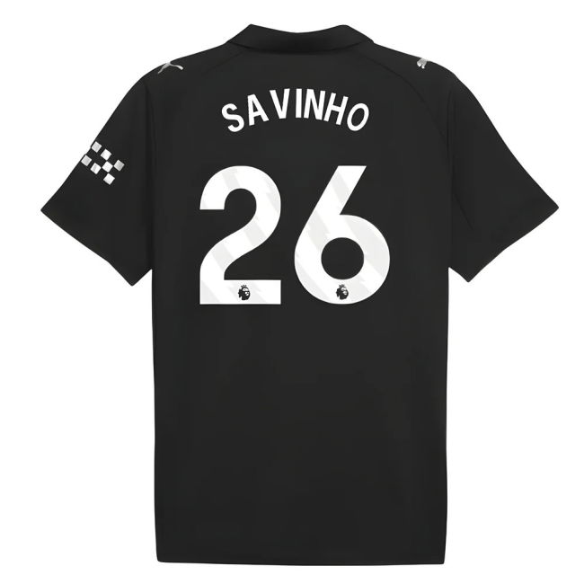 Men's 2025-2026 Man City Away Shirt (Savinho 26)