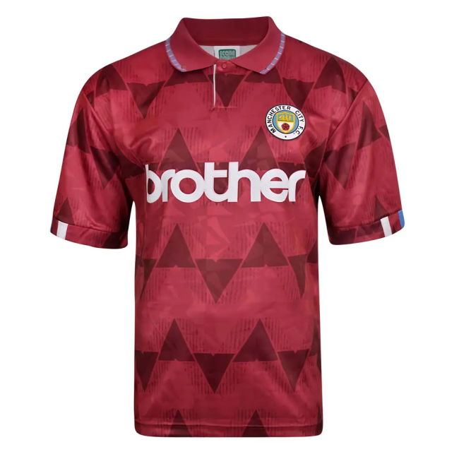 1989 Man City Soccer Jerseys high quality Away Shirt - Adults