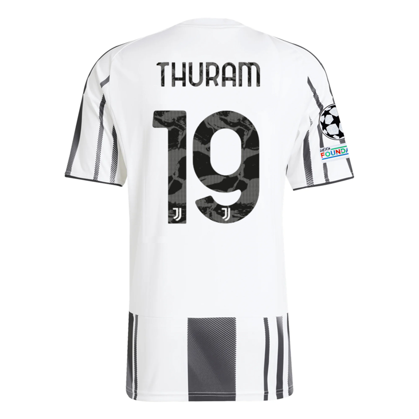 Juventus Thuram 2025-2026 UCL Home Jersey – Authentic Shirt
