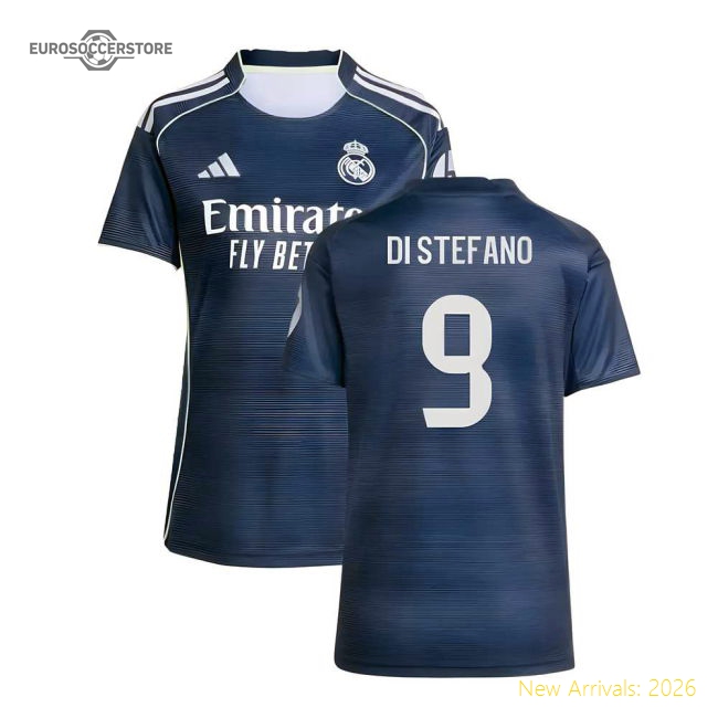 High-Quality 2025-2026 Real Madrid Authentic Away Shirt (Womens) (Di Stefano
