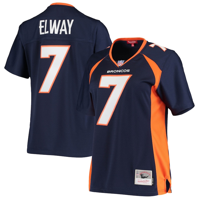 None John Elway Denver Broncos Powerhouse Team Authentic Jersey