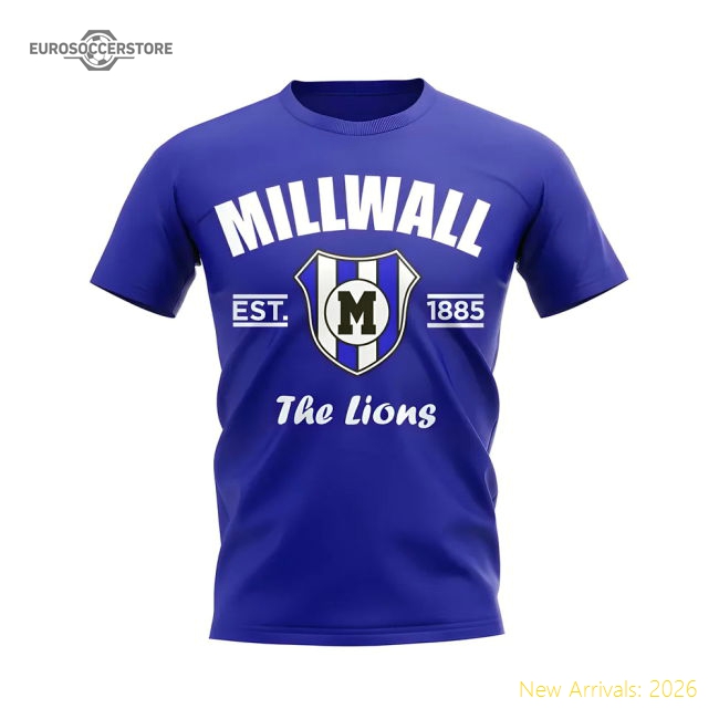 Millwall Established Football T-shirt (blue) - Premium Quality
