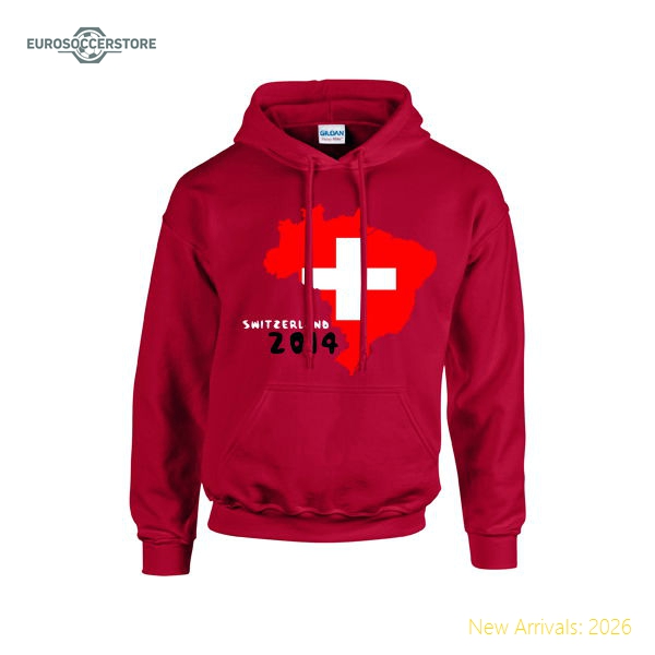 Switzerland 2014 Country Flag Hoody (red) - Kids