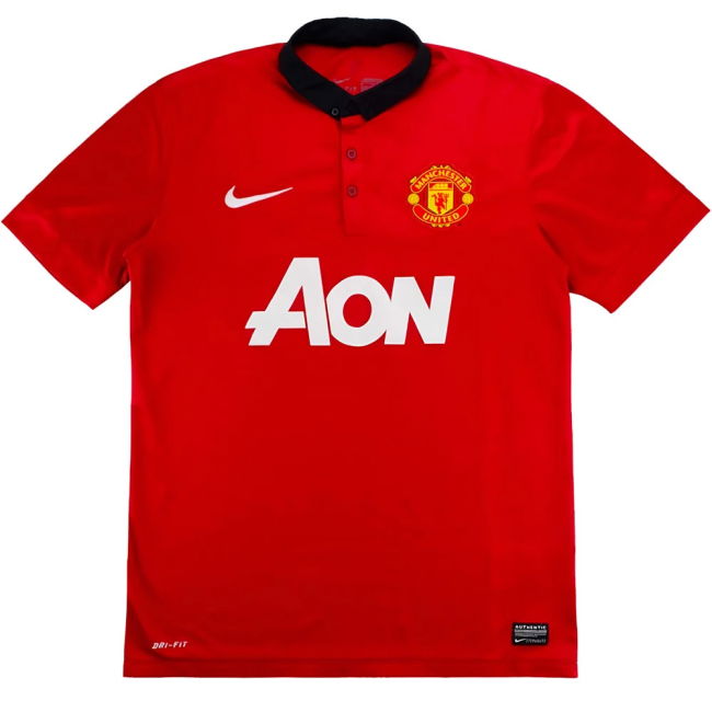 Manchester United 2013-14 Home Football Kit Manchester United Name ...