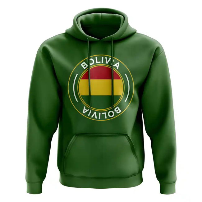 Professional Bolivia Football Badge Hoodie (Green) Replica