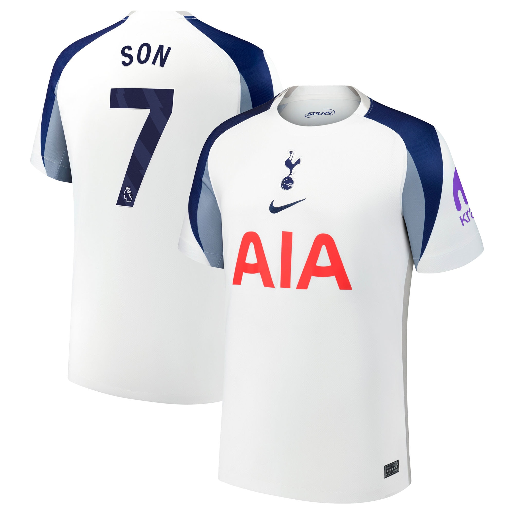 [SJH] Women's Son Heung-Min Tottenham Hotspur 2025/26 Home Replica Jersey - White