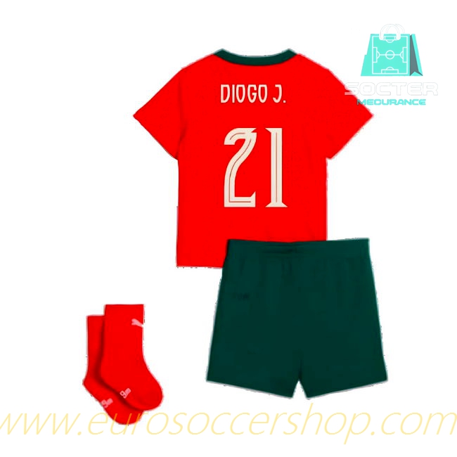 Fan Edition 2025-26 Collection Portugal Home Football Shirt Youth (Diogo J. 21)