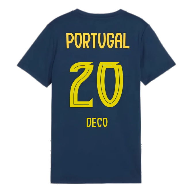 2025-2026 Portugal Casuals Tee (Persian Blue) - Kids (Deco 20)