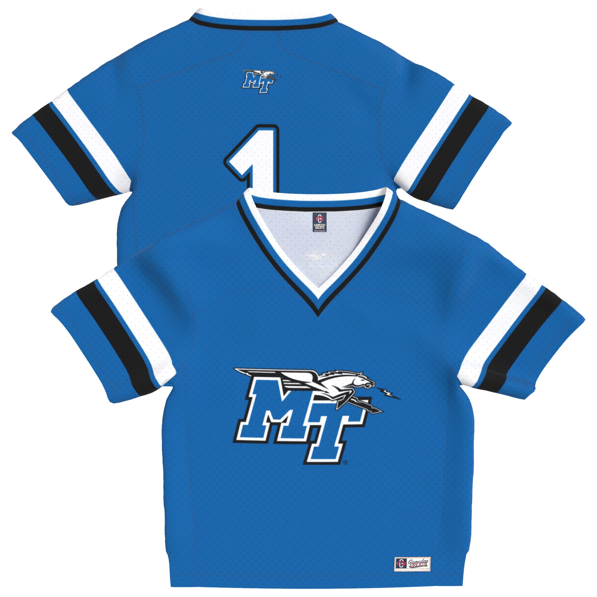 Infant Royal MTSU Blue Raiders Lightweight Collegiate Football Fashion Jersey