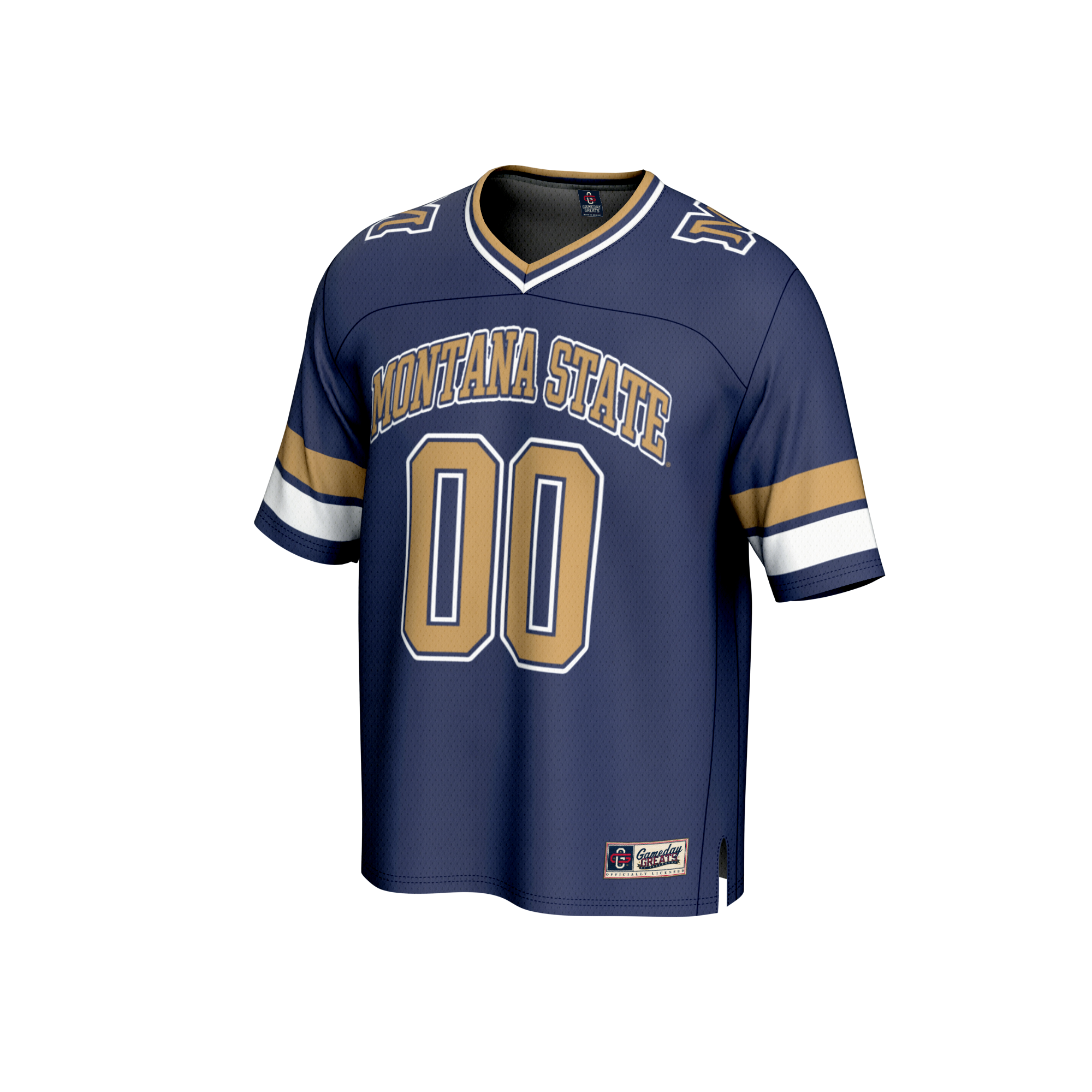 #00 Montana State Bobcats GameDay Greats Youth Collegiate Football Fashion 2026 Season Football Jersey - Navy