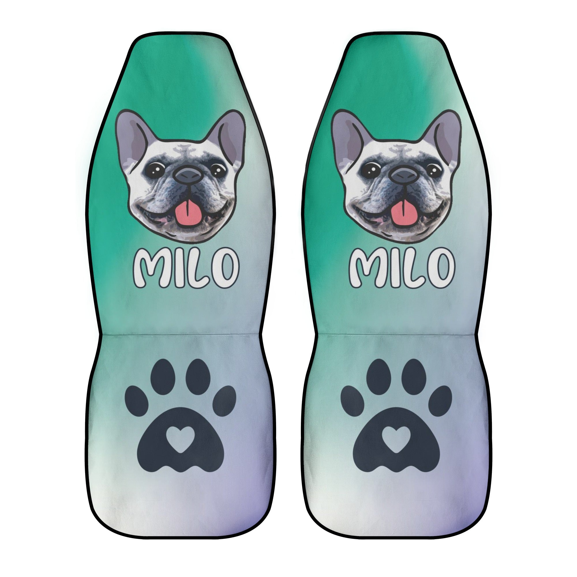 Durable Custom Car Seat Cover With Frenchies Name - Car Seat Cover (2...